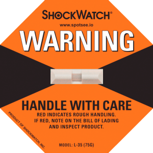 Shockwatch label schokindicator
